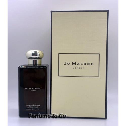 Jo Malone Jasmine Sambac Marigold 3.4 oz 100 ml Cologne Intense Retail Box - Gold