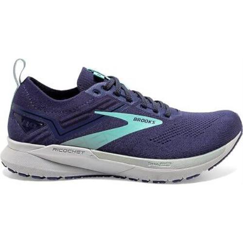 Brooks Women`s Ricochet 3 Running Shoes Peacoat/ribbon/blue 10.5 B Medium US