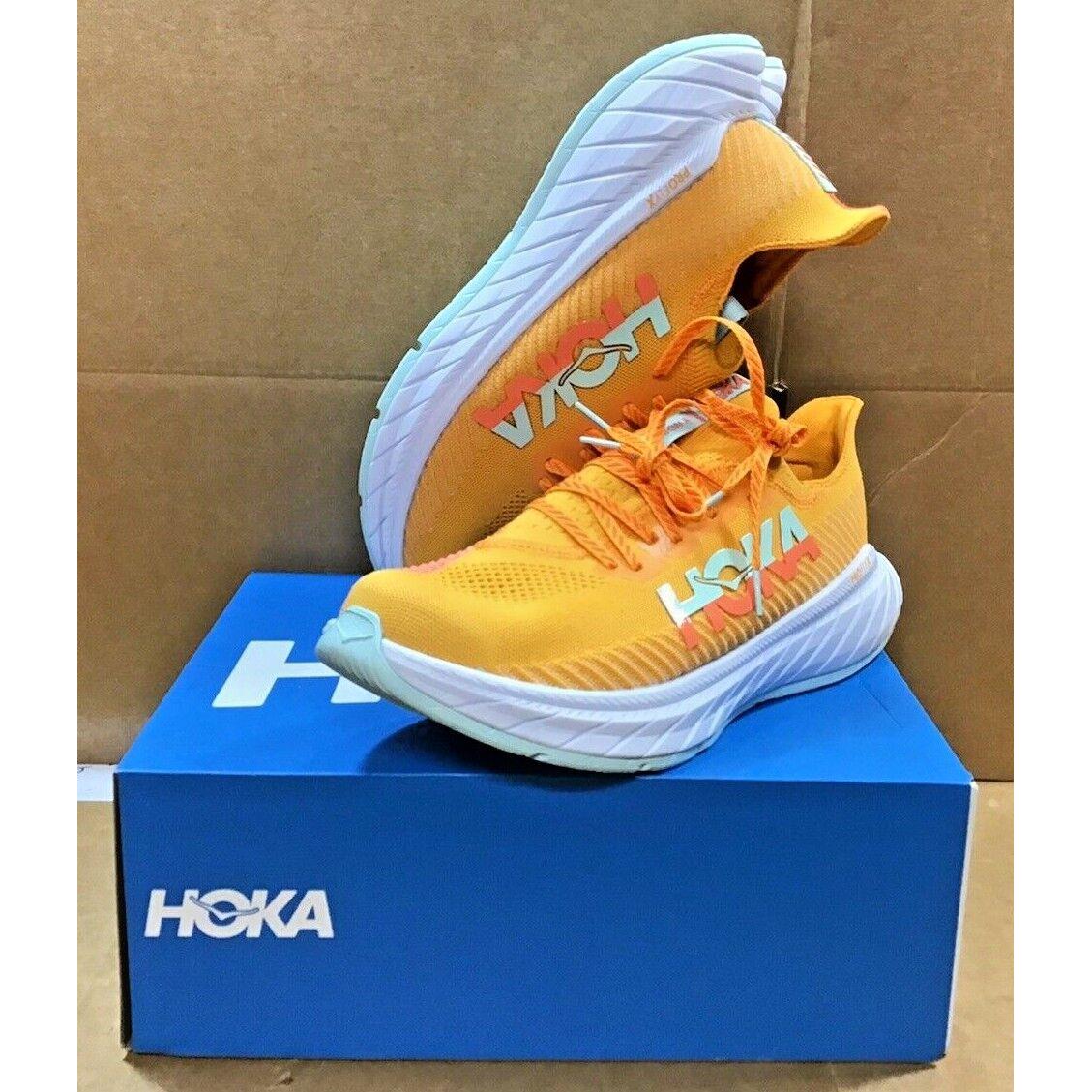Hoka Men`s Carbon X3 Radiant Yellow/camellia Running Shoes