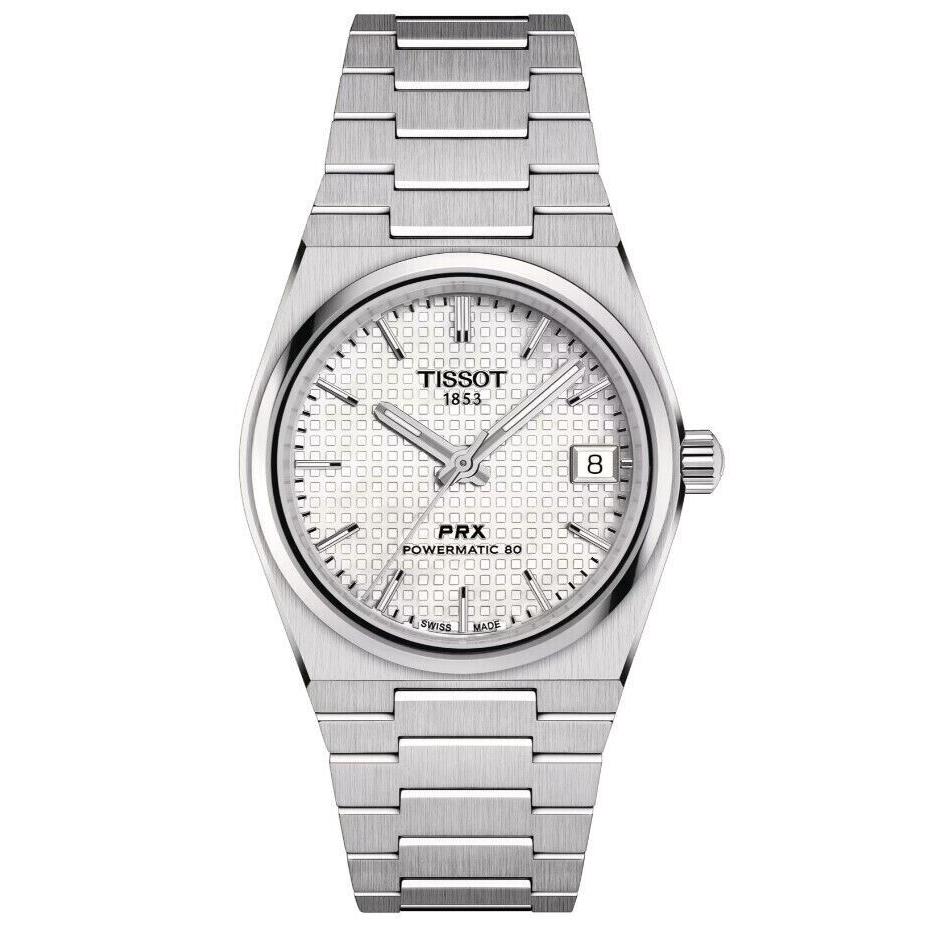 Tissot Prx Powermatic Auto White Unisex Watch T1372071111100 Fedex 2DAY