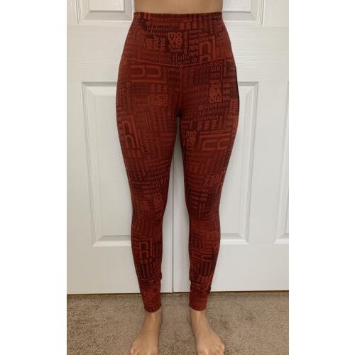 Lululemon Size 4 Wunder Train HR Tight 25 Ombre Red Llbr Everlux Hi Rise Pant