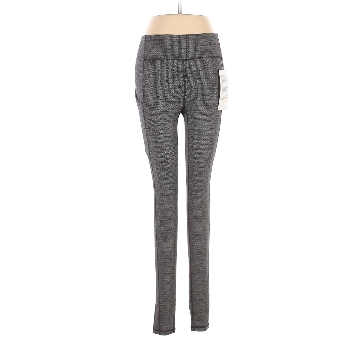 Lululemon gray knit leggings , 28”