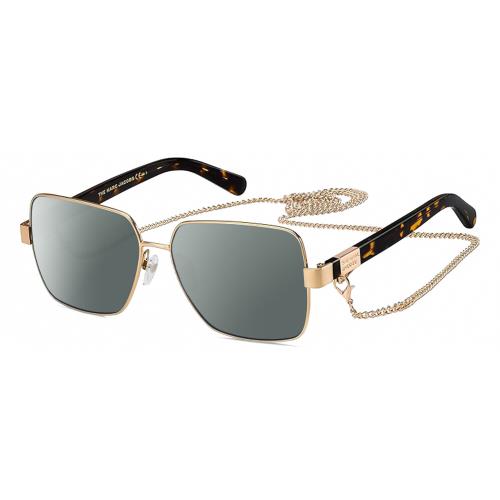 Marc Jacobs MARC495S Womens Polarized Sunglasses Gold Tortoise Havana 58mm 4 Opt Smoke Grey Polar