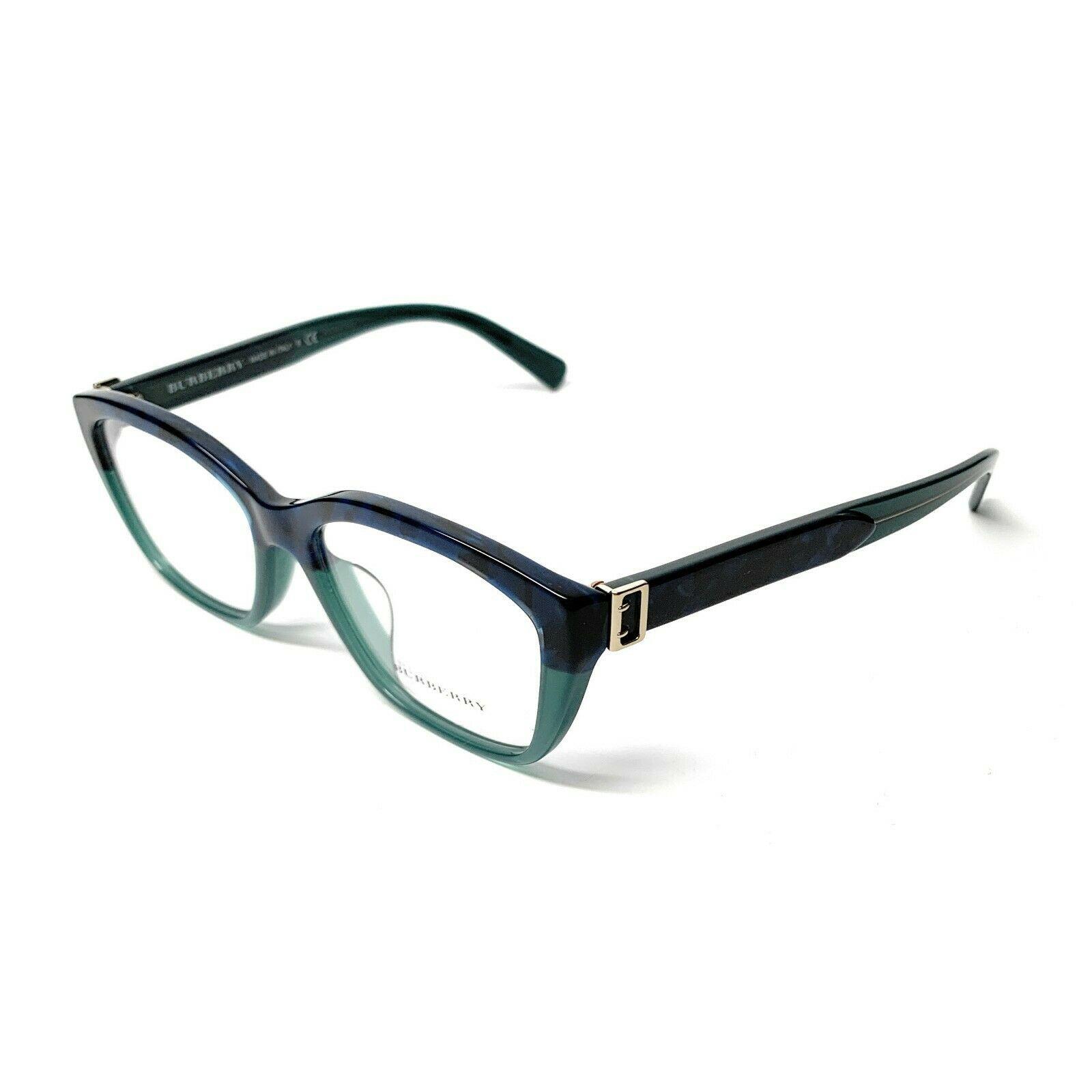 Burberry B 2265-F 3677 Blue Havana Women`s Eyeglasses Frame 53-16