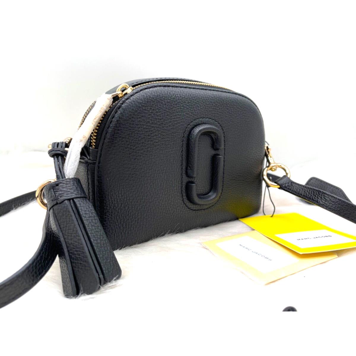 Marc Jacobs The Shutter Leather Crossbody Shoulder Bag In Black