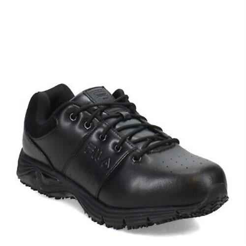 Men`s Fila Memory Breach SR ST Shoes 1SH40239-001 Black Synthetic-and-leather