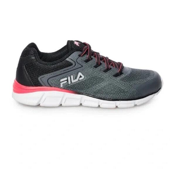 Fila Memory Exolize Women`s Running Shoes Memory Foam Charcoal Grey/black/pink
