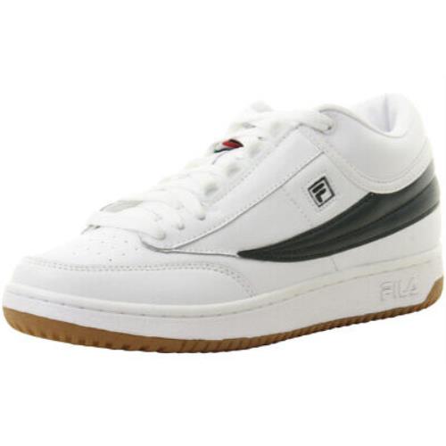 Fila Men`s T-1 Mid White/sycamore/gum Sneakers Shoes Sz: 8.5