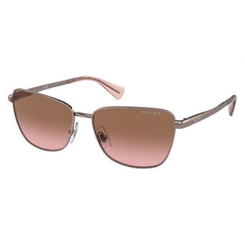 Ralph Lauren RA4143 Sunglasses Shiny Rose Gold / Brown Gradient Pink
