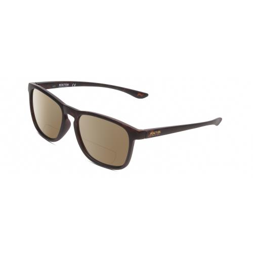 Kenneth Cole Reaction KC2834 Polarized Bifocal Sunglasses in Black Tortoise 56mm Brown