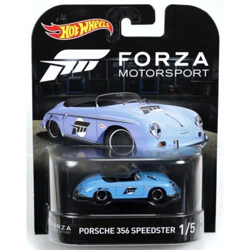 Hot Wheels Porsche 356 Speedster Forza Motorsport Series DWJ96 Nrfp 2017 Lt Blue