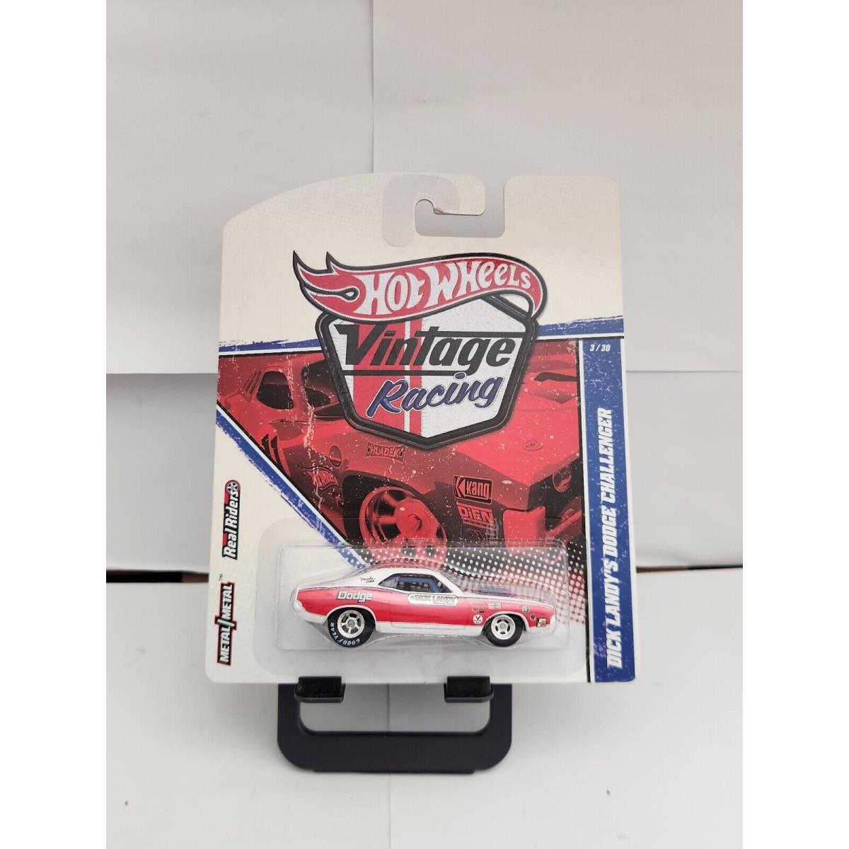 Hot Wheels Vintage Racing Dick Landy s Dodge Challenger 3/30 Real Riders K31