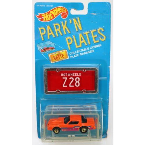 Hot Wheels Camaro Z28 Park `n Plates Series 2179 Nrfp 1988 Orange 1:64
