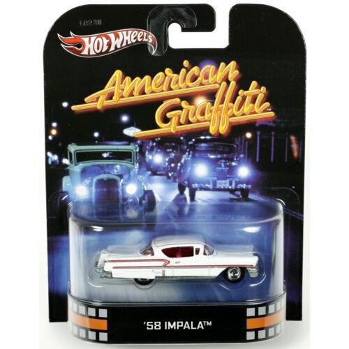 Hot Wheels 1958 Chevrolet Impala American Graffiti Retro Entertainment X8930