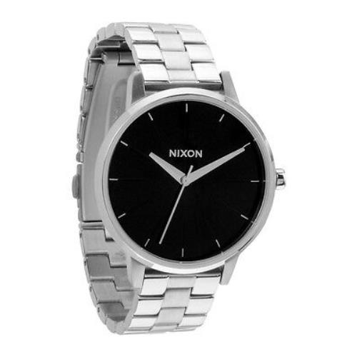 Nixon A099-000-00 Kensington Black Dial Stainless Steel Silver Tone Watch