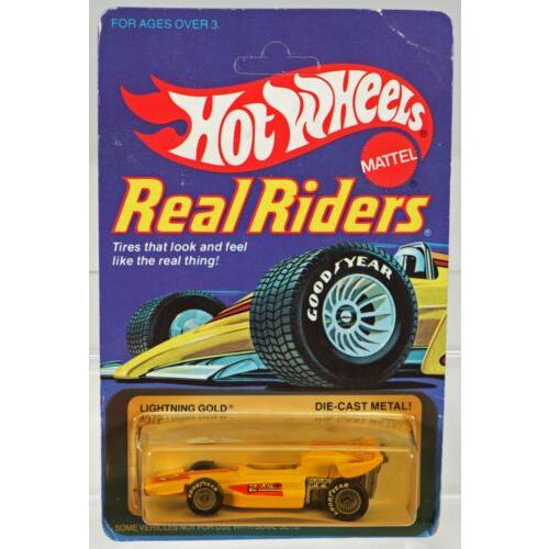 Hot Wheels Lightning Gold Real Riders Series 4372 Nrfp 1982 Yellow GH 1:64