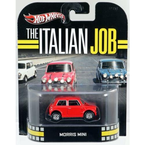 Hot Wheels Morris Mini The Italian Job Retro Entertainment X8913 Nrfp 2012 Red
