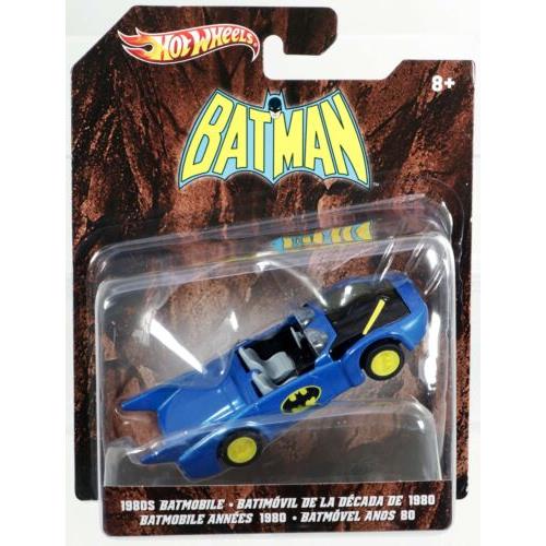 Hot Wheels Batman 1980s Super Friends Batmobile X3082 Nrfp 2011 Blue 1:50