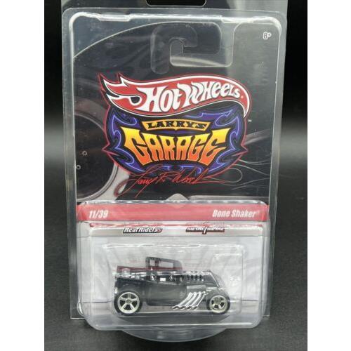 2010 Hot Wheels Black Bone Shaker Chase Initials Bottom Larry Garage 11/39 Rrs