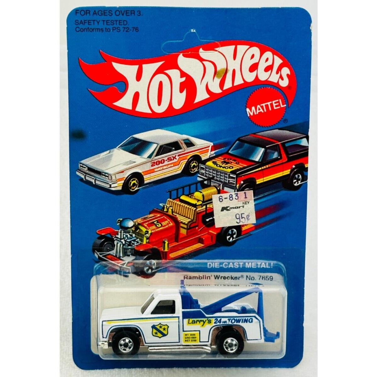 Hot Wheels Blackwall Ramblin Wrecker White 7659 in Blisterpack