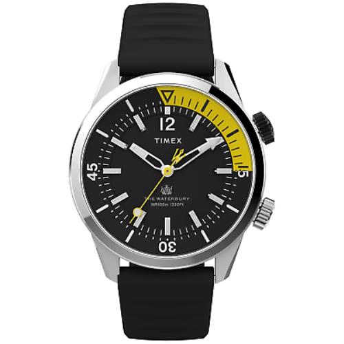 Timex Waterbury Diver 41mm All Black Watch - Black
