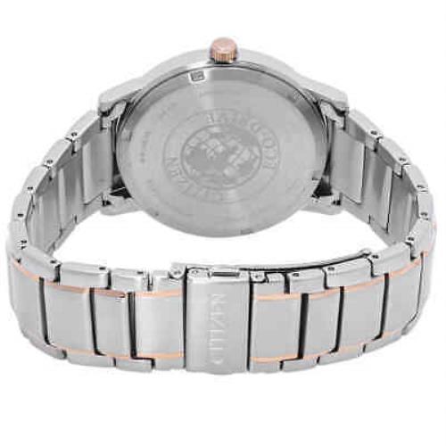 Citizen watch  - Dial: White, Band: Two tone (Silver-tone and Rose Gold tone)