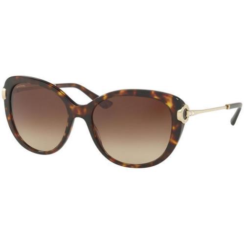 E Bvlgari Sunglasses BV 8194B 504/13 Havana/brown Gradient For Women