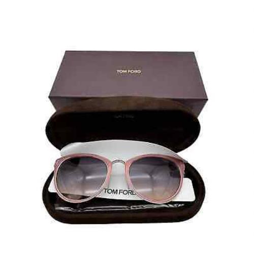 Tom Ford Nina Women s Cat Eye Sunglasses TF373 48F Gradient Pink Eyewear