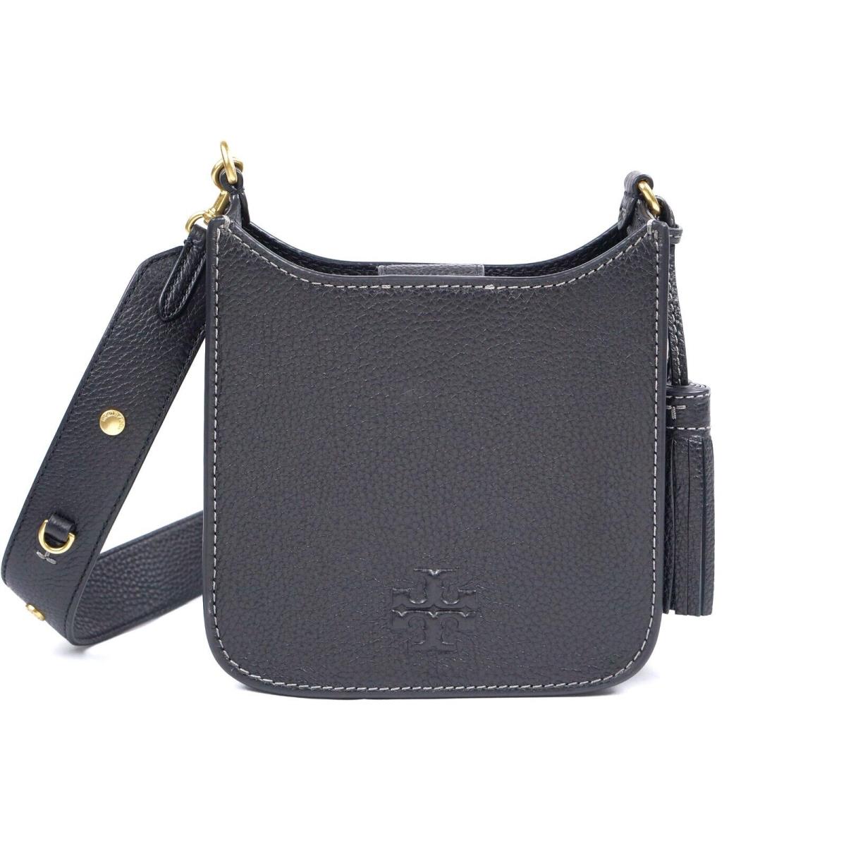 Tory Burch Thea Black Small Shoulder Bag Crossbody Purse Messenger 146455