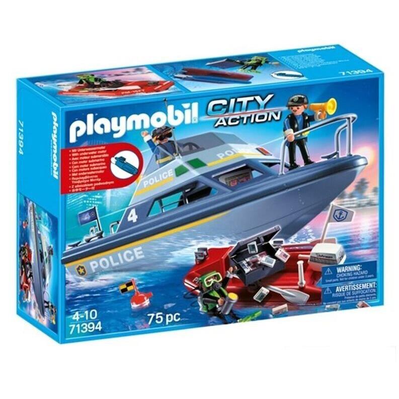 Playmobil 71394 Police Motorboat with Electric Motor