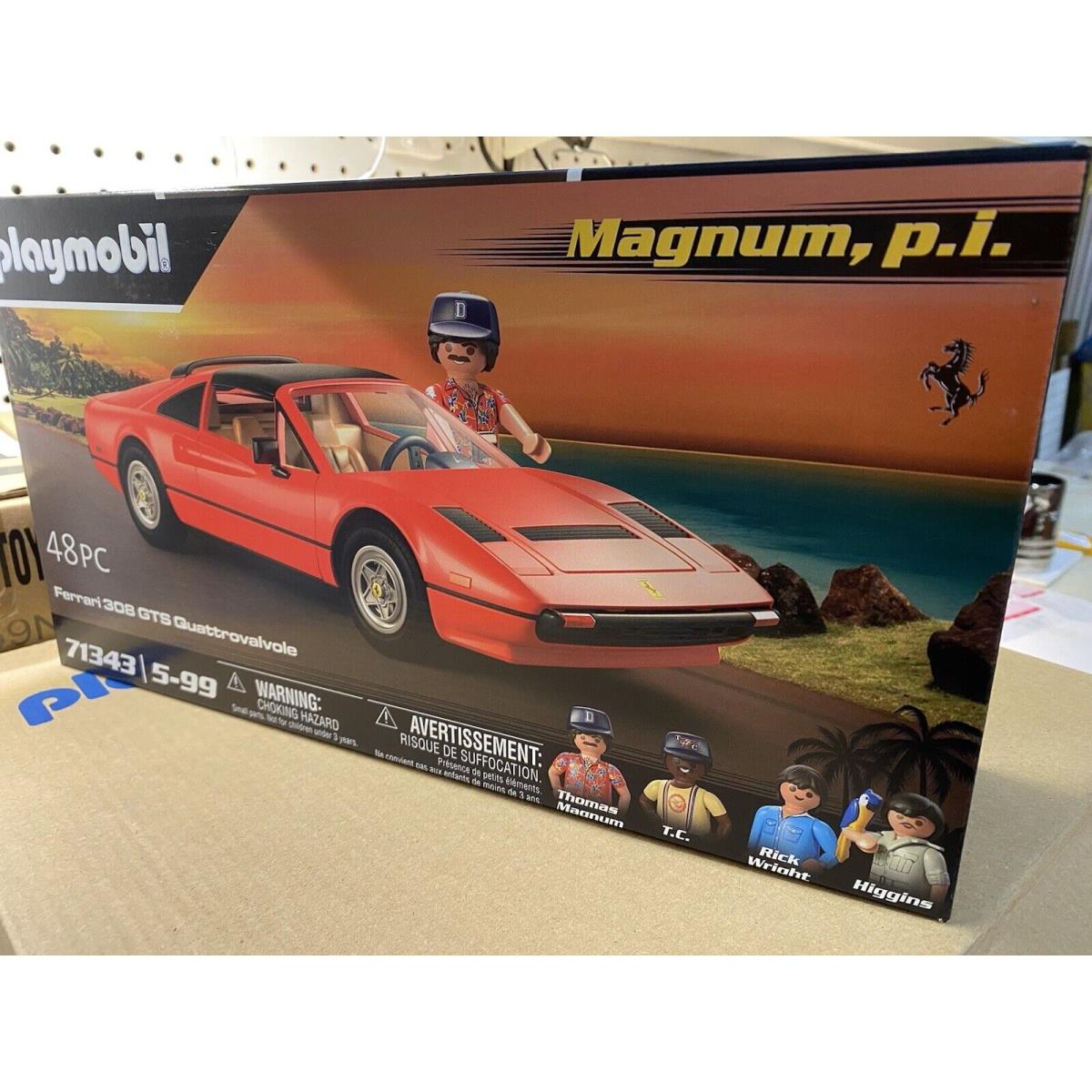 Playmobil Magnum P.i. Ferrari 308. Plus Four Figures