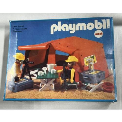 Playmobil Vintage 3413-ant - Safari Explorers and Tent Misb