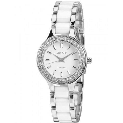 Dkny White Dial Stainless Steel Quartz Womens Watch NY8139