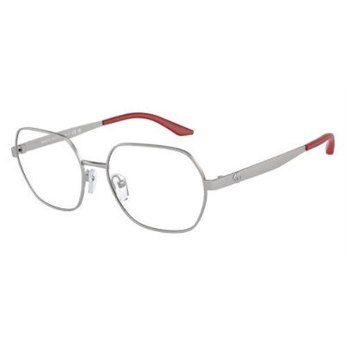 Armani Exchange AX1062 Eyeglasses Men Matte Silver 54mm