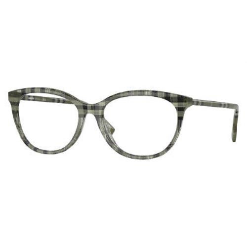 Burberry BE2389F Eyeglasses Women Check Green 52mm
