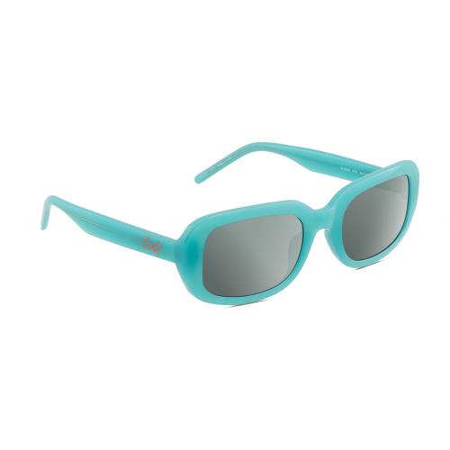 Guess GU8250 Womens Oval Designer Polarized Sunglasses Turquoise Blue 54mm 4 Opt Smoke Grey Polar