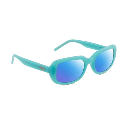 Guess GU8250 Women Polarize Bifocal Reading Sunglasses Turquoise Blue 54mm 41Opt