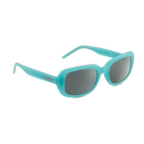 Guess GU8250 Women Polarize Bifocal Reading Sunglasses Turquoise Blue 54mm 41Opt Grey