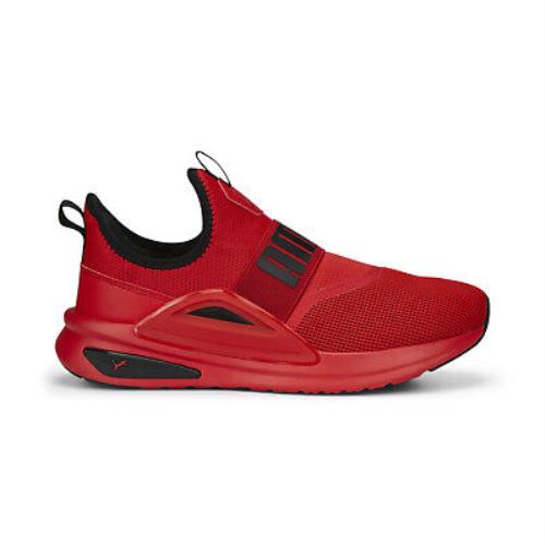 Puma Softride Enzo Evo Slip-on 37787504 Mens Red Athletic Running Shoes