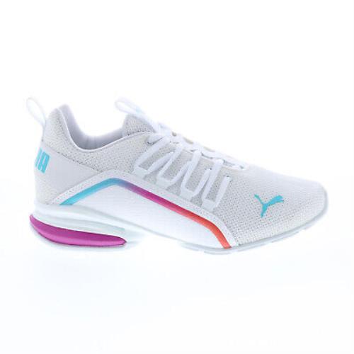 Puma Axelion Light Fade 37732301 Womens White Athletic Running Shoes