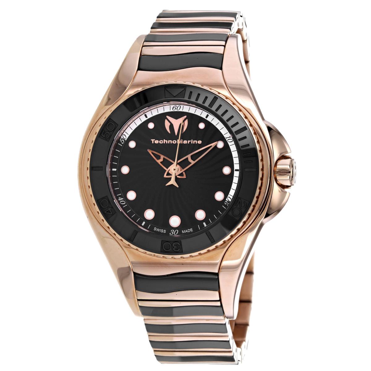 Technomarine Women`s Manta Black Dial Watch - 214002
