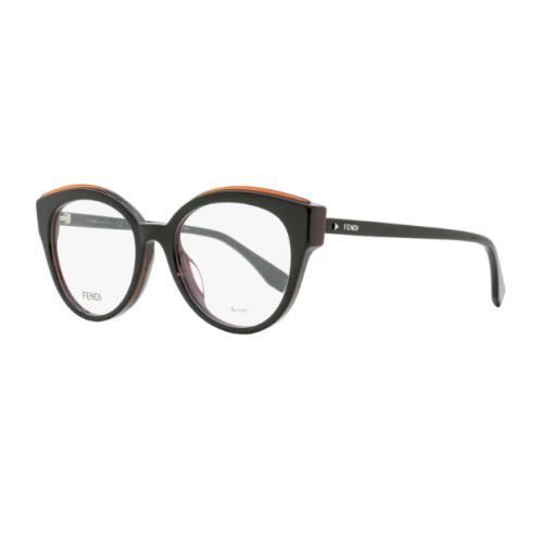 Fendi FF 0280 807 Black Round Optical Eyeglasses RX 51-18
