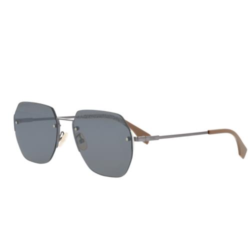 Fendi Unisex SunglassesFFM0067/F/S 807 60 Black Sunglasses