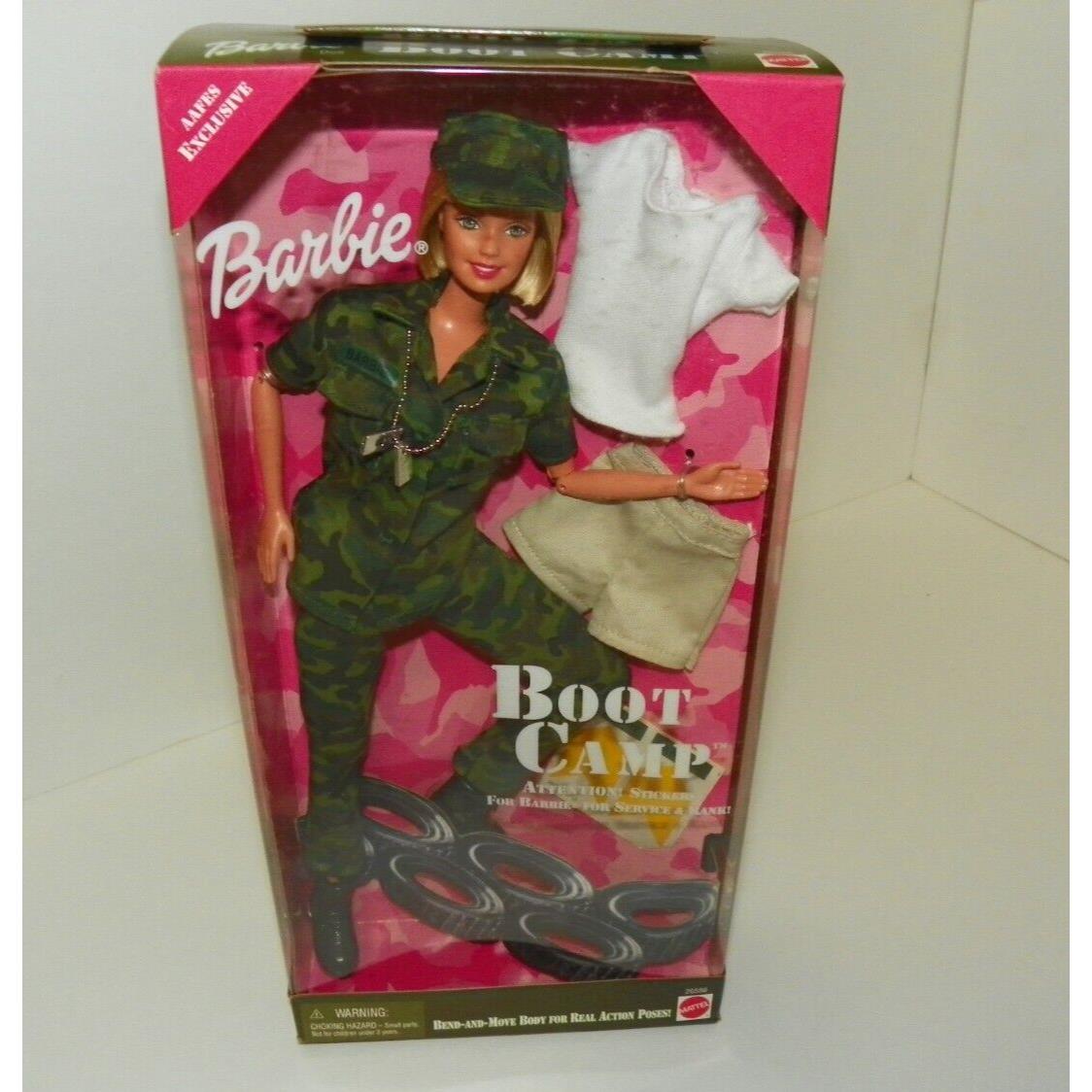 Barbie Boot Camp Doll 1999 Mattel Toy 26586 A Aafes Exclusive