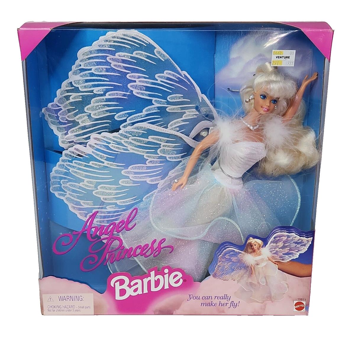 Vintage 1996 Angel Princess Barbie Doll W/ Wings IN Box 15911 Mattel