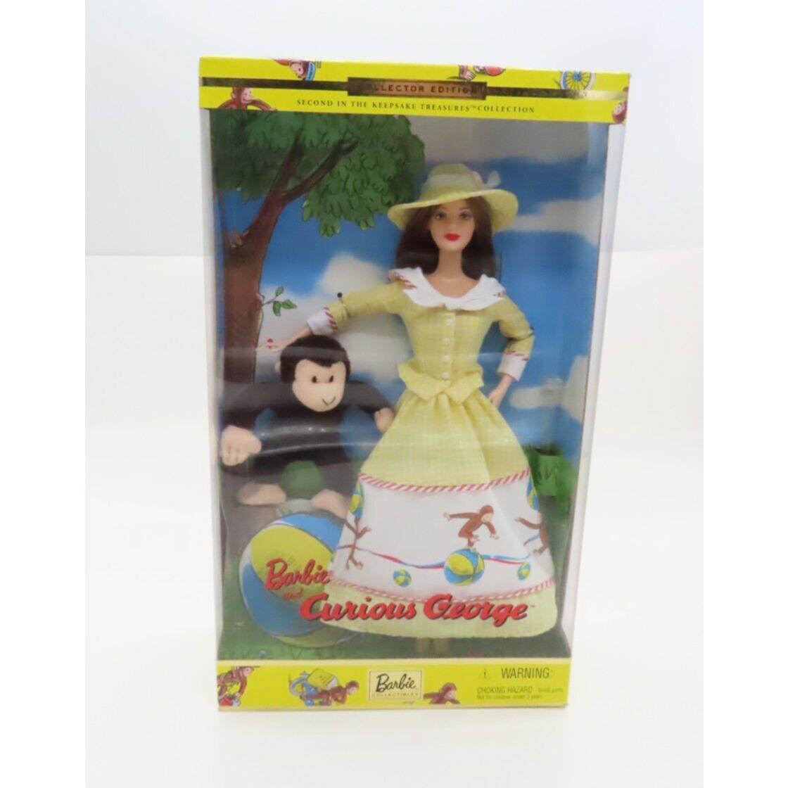 Barbie and Curious George Collector Edition 2000 Mattel 28798 Nrfb