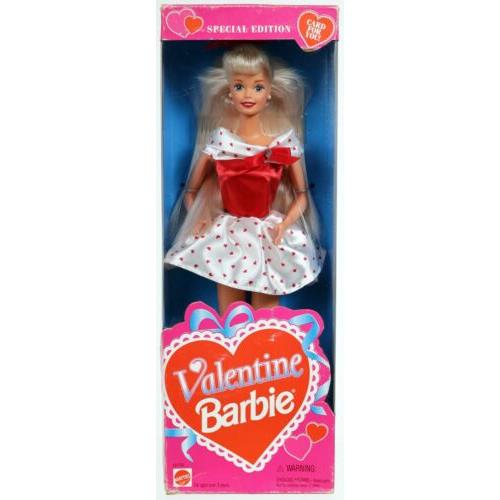 Valentine Barbie Doll Special Edition 15172 Never Removed From Box 1995 Mattel