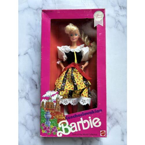 Vintage Mattel 1991 Dolls Of The World Czechoslovakian Barbie Doll