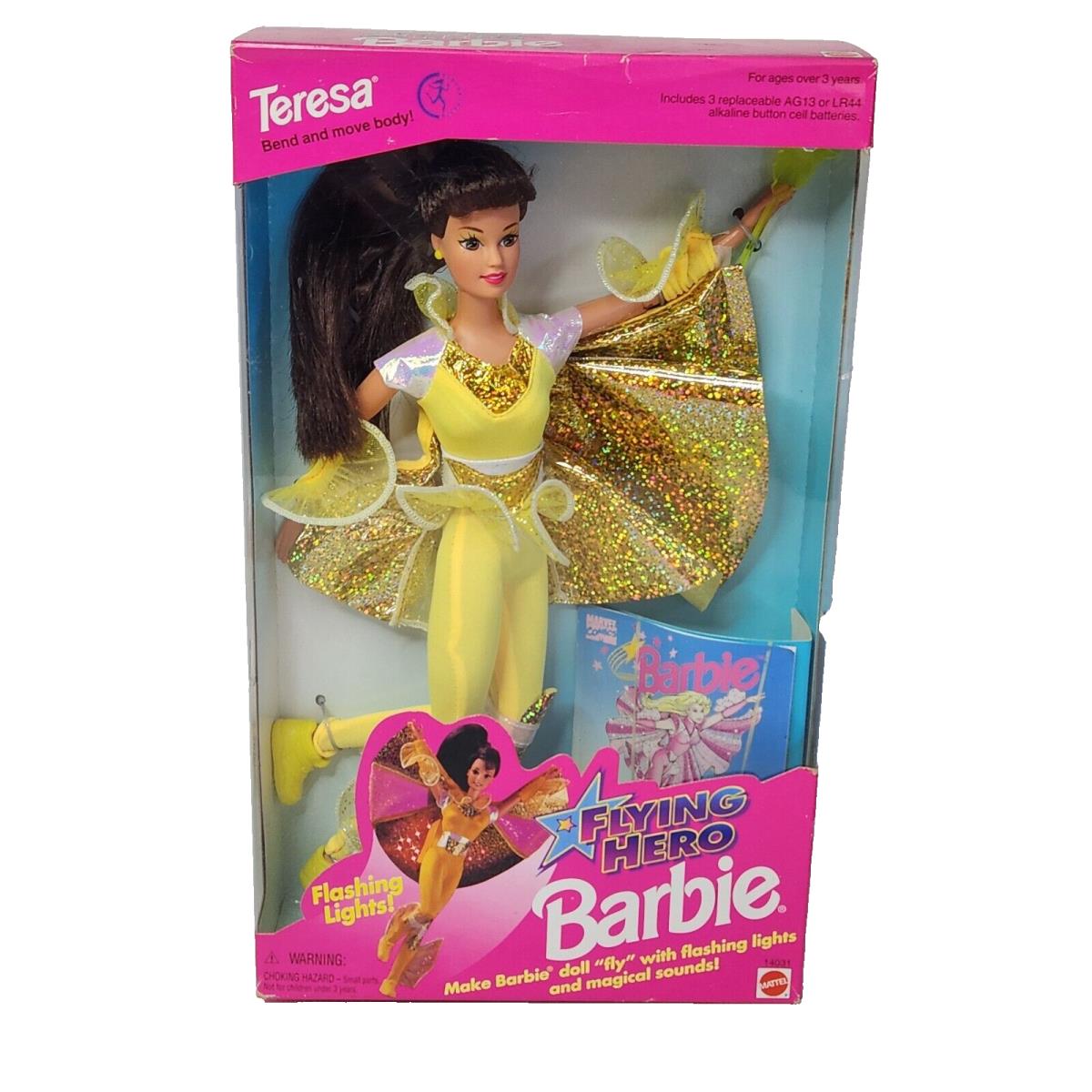 Vintage 1995 Flying Hero Teresa Barbie Doll Mattel 14031 IN Box