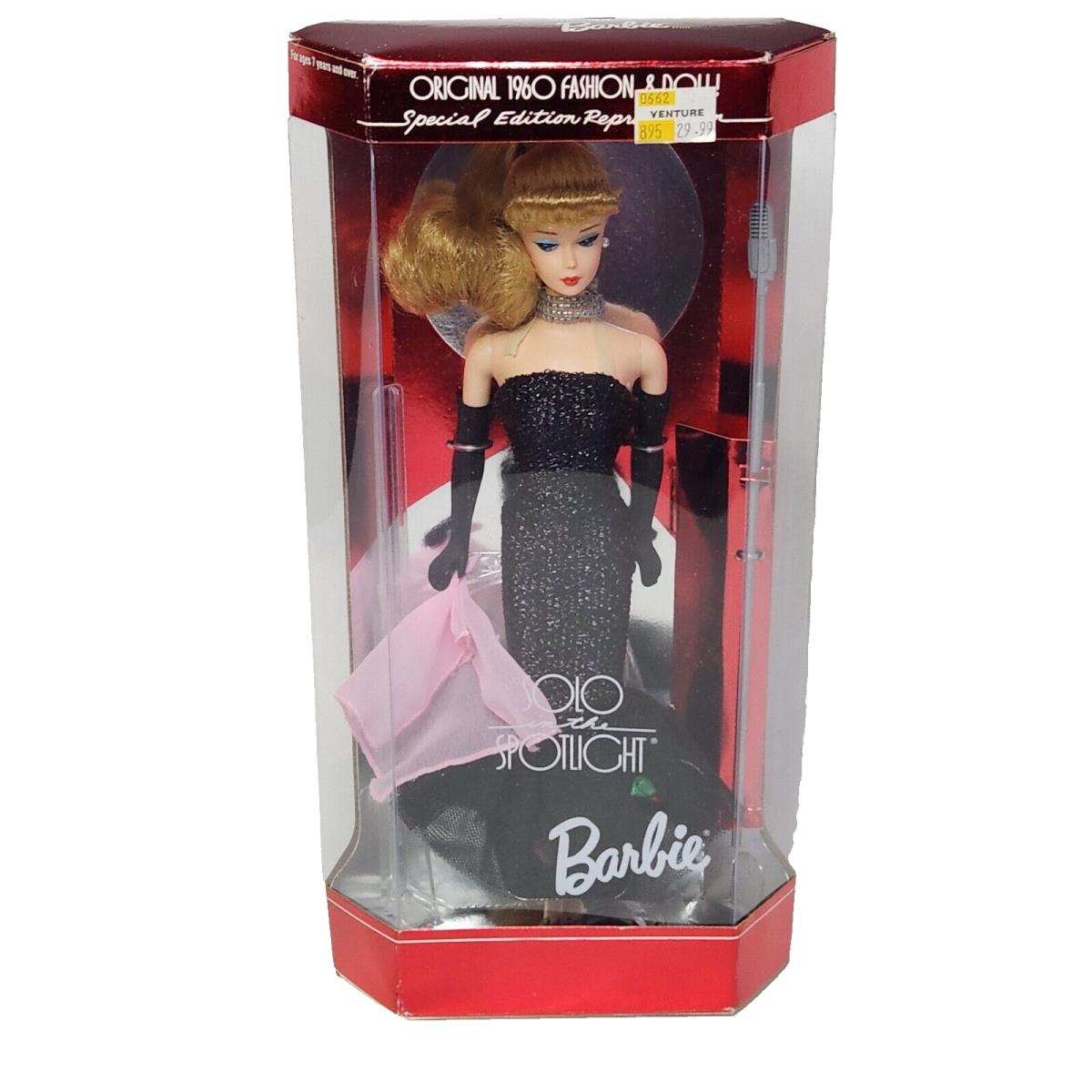 Vintage 1994 Solo IN The Spotlight Barbie Doll Mattel Repro 13534